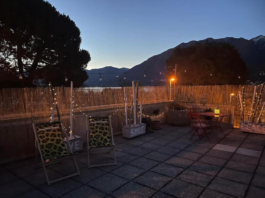 Appartamento Con Terrazza A Due Minuti Dal Lago Minusio Buitenkant foto