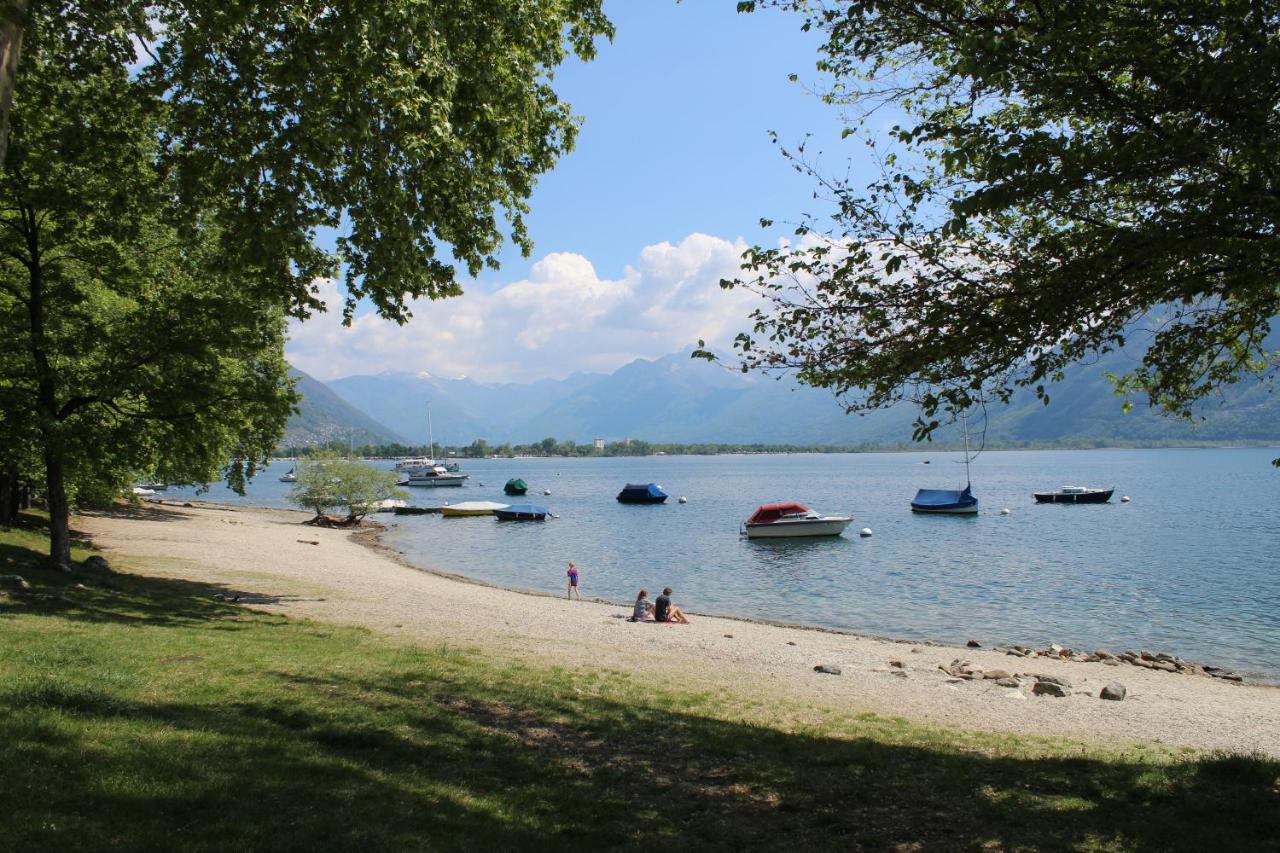 Appartamento Con Terrazza A Due Minuti Dal Lago Minusio Buitenkant foto