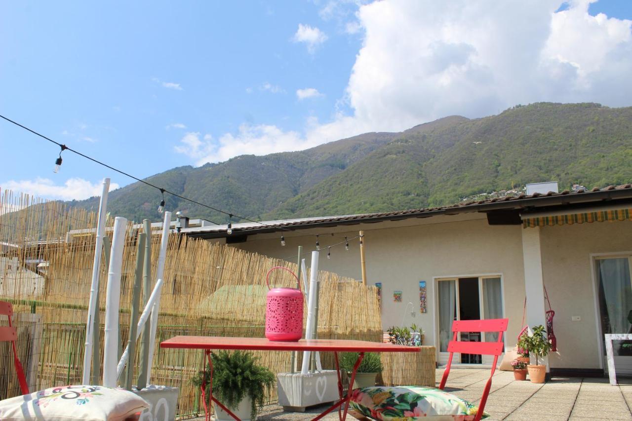 Appartamento Con Terrazza A Due Minuti Dal Lago Minusio Buitenkant foto